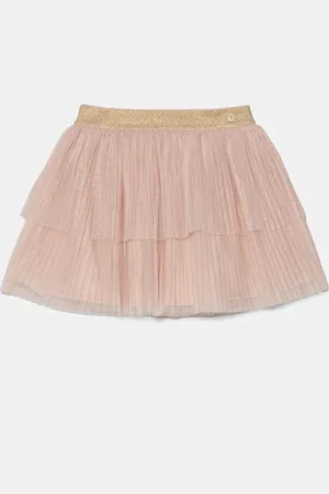 Benetton Dětská sukně barva, mini, áčková, 4TQFG000Z