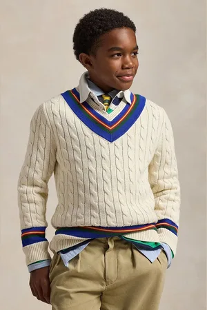 Ralph Lauren Dětský bavlněný svetr barva, 323951447001
