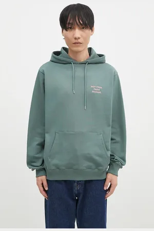 Drôle de Monsieur Bavlněná mikina Le Hoodie Slogan pánská, barva, s kapucí, s aplikací, E-HO162-CO127-DGN