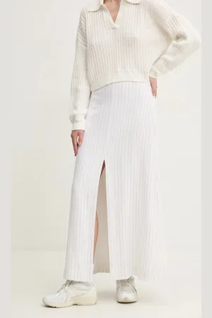 Abercrombie & Fitch Lněná sukně barva, maxi, KI143-4311