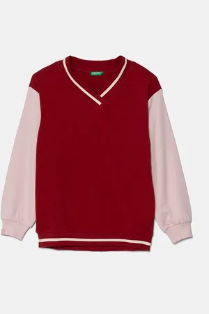Benetton Dětská mikina barva, vzorovaná, 32N4C400A