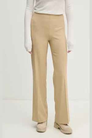 Benetton Kalhoty dámské, barva, jednoduché, high waist, 4962DF01Z