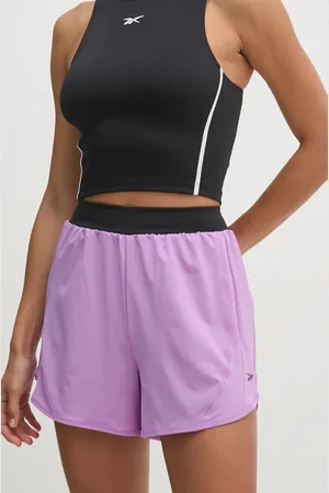 Reebok Kraťasy LUX Collection dámské, barva, hladké, high waist, 100205670