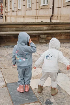 Konges Sløjd Dětské tepláky LOU SWEAT PANTS OCS barva, vzorované, KS101567