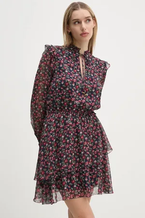 Pepe Jeans Šaty OLIVE tmavomodrá barva, mini, PL953614