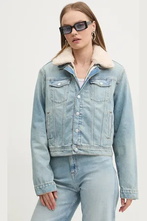 Tommy Hilfiger Džínová bunda dámská, barva, přechodná, DW0DW19631