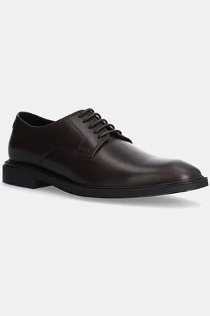 HUGO BOSS Kožené polobotky Gryff pánské, barva, 50529049