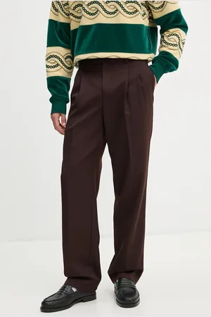 Drôle de Monsieur Kalhoty s příměsí vlny Le Pantalon Golfeur barva, jednoduché, E.BP165.PL127.DBN Le Pantalon Golfeur