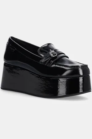 Kurt Geiger Kožené mokasíny Mayfair Flatform Loafer dámské, barva, na platformě, 3518100309