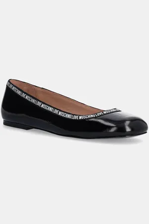 Moschino Kožené baleríny barva, JA11051G0LII0000