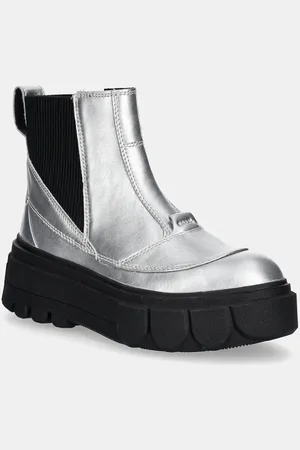 sorel Kožené kotníkové boty CARIBOU X BOOT CHELSEA W dámské, barva, na platformě, 2048441034