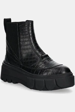 sorel Kožené kotníkové boty CARIBOU X BOOT CHELSEA W dámské, barva, na platformě, 2048441012