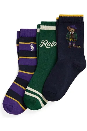 Ralph Lauren Dětské ponožky 3-pack barva, 447958815001