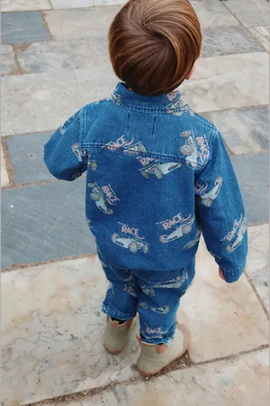 Konges Sløjd Dětská riflová bunda MAGOT JACKET GOTS barva, KS101586