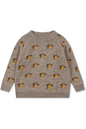 Konges Sløjd Dětský vlněný svetr BELOU LEMON KNIT BLOUSE barva, KS101427
