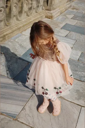 Konges Sløjd Dívčí šaty MEI DRESS barva, mini, KS101598