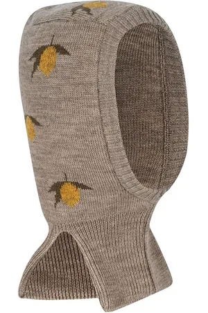Konges Sløjd Dětský vlněný nákrčník BELOU LEMON KNIT BALACLAVA barva, KS101426
