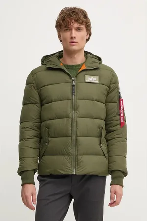 Alpha Industries Bunda Hooded Puffer Alpha FD pánská, barva, zimní, 118113.257