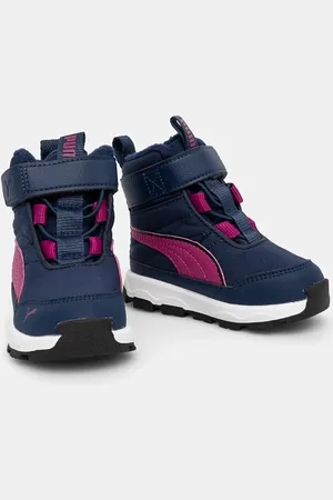 PUMA Dětské zimní boty Evolve Boot AC+ Inf tmavomodrá barva