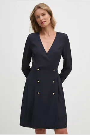 Tommy Hilfiger Šaty tmavomodrá barva, mini, WW0WW43034