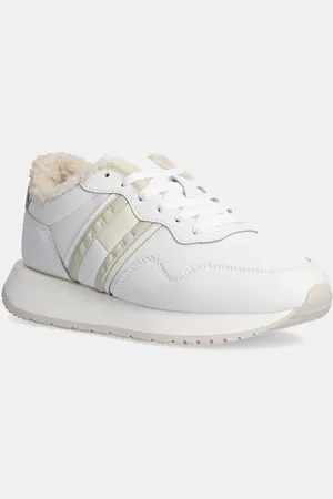 Tommy Hilfiger Kožené sneakers boty TJW EVA RUNNER WL barva, EN0EN02594