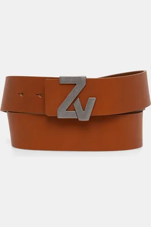 Zadig & Voltaire Kožený pásek pánský, barva, LMBT00001