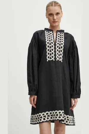 By Malene Birger Lněné šaty LIMONNA barva, mini, Q70967008