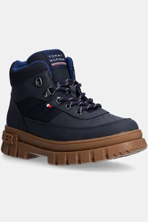 Tommy Hilfiger Dětské zimní boty tmavomodrá barva, T3X5-33707