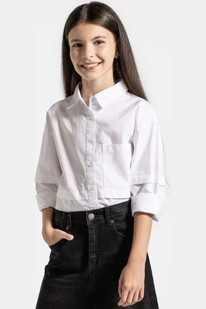 COCCODRILLO Dětská bavlněná košile barva, CARTOONS GIRL JUNIOR