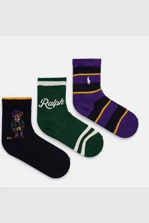 Ralph Lauren Dětské ponožky 3-pack barva, 446958815001