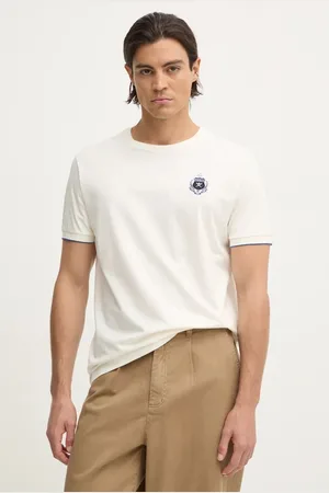 Hackett Bavlněné tričko barva, s aplikací, HM500846