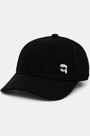 Karl Lagerfeld Vlněná kšiltovka barva, s aplikací, 246W3402