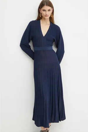 Pinko Šaty tmavomodrá barva, maxi, 104442 A28U