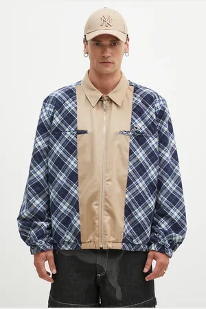 AMBUSH Oboustranná bunda Chinos Blouson pánská, tmavomodrá barva, přechodná, oversize, BMEM002F24FAB0014661