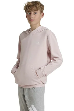 adidas Dětská mikina J SL FC FL HD s kapucí, hladká, JF8745