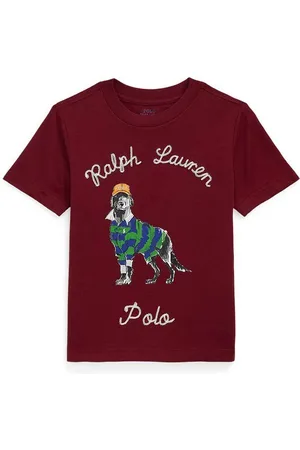 Ralph Lauren Dětské bavlněné tričko barva, s potiskem, 322952497001