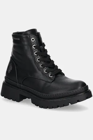 U.S. Polo Assn. Nízké kozačky BYKER dámské, barva, na plochém podpatku, BYKER001W/DU1
