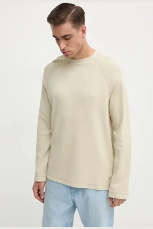 Calvin Klein Bavlněné tričko s dlouhým rukávem barva, J30J326450