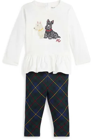 Ralph Lauren Dětský set - halenka a kalhoty barva, 310952377001