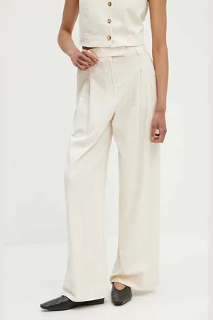 By Malene Birger Kalhoty CYMBARIA dámské, barva, jednoduché, high waist, Q72527001