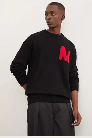 Msgm Vlněný svetr pánský, barva, lehký, 3740MM219S.247569