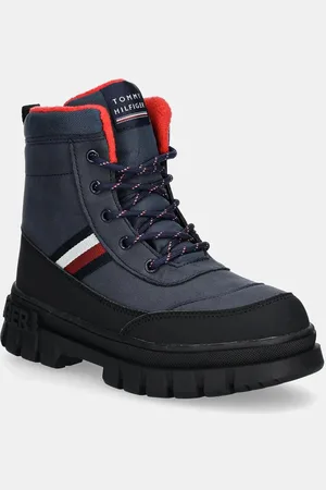 Tommy Hilfiger Dětské zimní boty tmavomodrá barva, T3X5-33713
