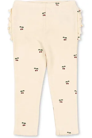 Konges Sløjd Dětské bavlněné legíny SUI FRILL PANTS GOTS barva, KS101697