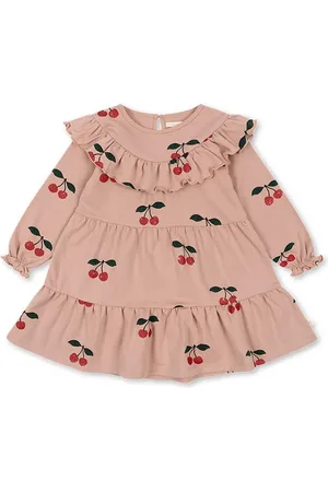 Konges Sløjd Dětské bavlněné šaty MALLI GLITTER DRESS GOTS barva, mini, KS101792