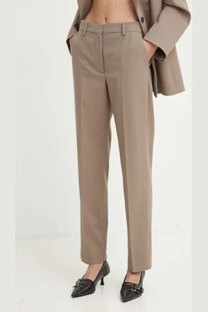 By Malene Birger Kalhoty IGDA dámské, barva, jednoduché, high waist, Q72526002