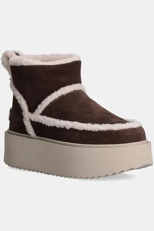 INUIKII Semišové sněhule X Coccinelle Classic Low Shearling barva, 75204-150