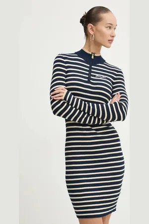 Tommy Hilfiger Šaty tmavomodrá barva, mini, DW0DW19836