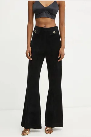 Twin-Set Kalhoty dámské, barva, zvony, high waist, 242TT3231