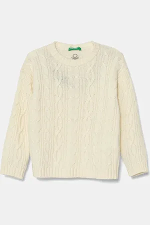 Benetton Dětský vlněný svetr barva, 1344G100R