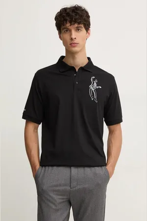 Karl Lagerfeld Bavlněné polo tričko barva, s potiskem, 544225.745442